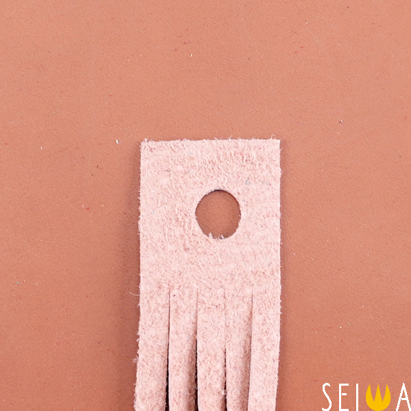 피그 스웨이드 레이스 5mm 새먼 핑크